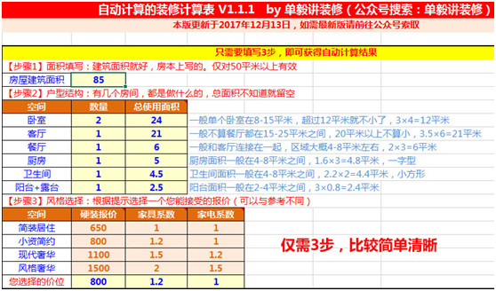 最新90平米装修预算！装修报价清单明细一张excel表搞定！(图4)